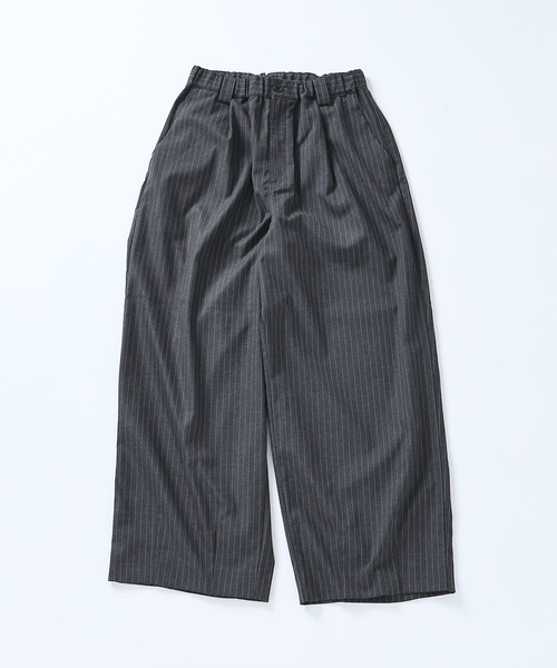 JOURNAL STANDARD（ジャーナルスタンダード）の「TR モダン ツイル ワイド ストライプ スラックス（スラックス・メンズ・ブラウン/グレー/ブラック系その他・LARGE/MEDIUM/SMALL）」の14枚目の写真