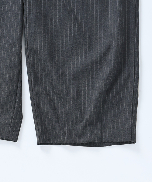 JOURNAL STANDARD（ジャーナルスタンダード）の「TR モダン ツイル ワイド ストライプ スラックス（スラックス・メンズ・ブラウン/グレー/ブラック系その他・LARGE/MEDIUM/SMALL）」の16枚目の写真