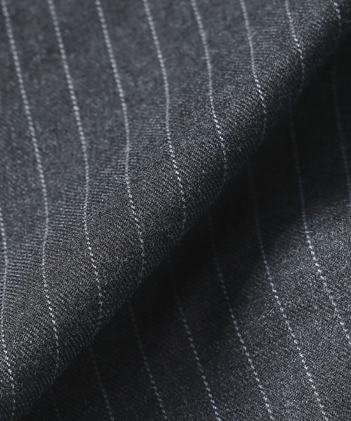 JOURNAL STANDARD（ジャーナルスタンダード）の「TR モダン ツイル ワイド ストライプ スラックス（スラックス・メンズ・ブラウン/グレー/ブラック系その他・LARGE/MEDIUM/SMALL）」の22枚目の写真