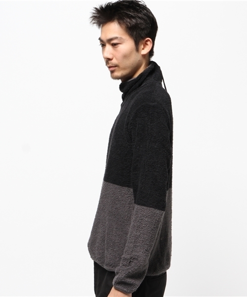 BHY-biography(ビーエイチワイバイオグラフィー)の「BACK ZIP UP TURTLE/バックジップアップタートル(Tシャツ/カットソー・メンズ・グレー系その他/ブルー系その他・44/46/48)」の4枚目の写真