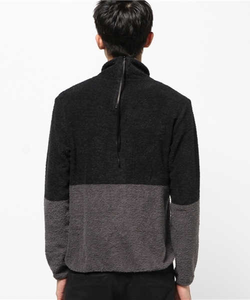 BHY-biography(ビーエイチワイバイオグラフィー)の「BACK ZIP UP TURTLE/バックジップアップタートル(Tシャツ/カットソー・メンズ・グレー系その他/ブルー系その他・44/46/48)」の5枚目の写真