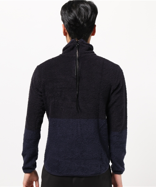 BHY-biography(ビーエイチワイバイオグラフィー)の「BACK ZIP UP TURTLE/バックジップアップタートル(Tシャツ/カットソー・メンズ・グレー系その他/ブルー系その他・44/46/48)」の3枚目の写真