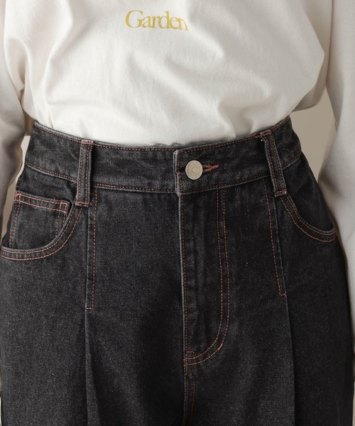 RAGEBLUE（レイジブルー）の「デニムタックワイドパンツ（デニムパンツ・レディース・ブルー/ブラック/ピンク・MEDIUM）」の19枚目の写真