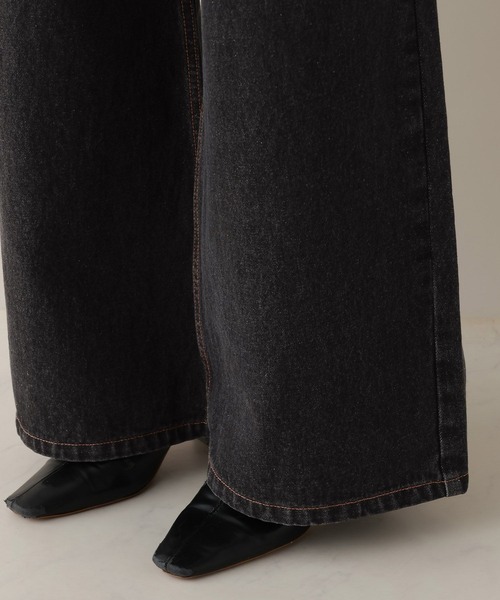 RAGEBLUE（レイジブルー）の「デニムタックワイドパンツ（デニムパンツ・レディース・ブルー/ブラック/ピンク・MEDIUM）」の21枚目の写真