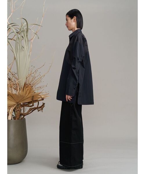 UN3D.（アンスリード）の「WAVE LINE SIDE RIB DENIM PANTS / ウェーブラインサイドリブデニムパンツ（デニムパンツ・レディース・ブラック/インディゴブルー・36/38）」の15枚目の写真