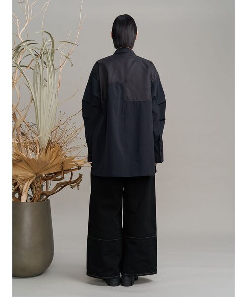 UN3D.（アンスリード）の「WAVE LINE SIDE RIB DENIM PANTS / ウェーブラインサイドリブデニムパンツ（デニムパンツ・レディース・ブラック/インディゴブルー・36/38）」の14枚目の写真