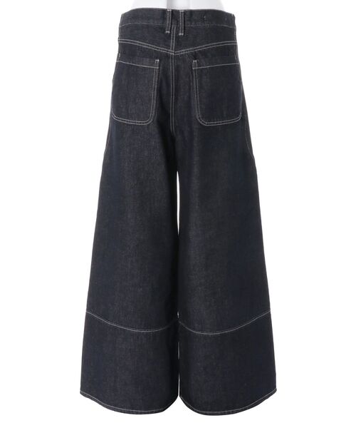 UN3D.（アンスリード）の「WAVE LINE SIDE RIB DENIM PANTS / ウェーブラインサイドリブデニムパンツ（デニムパンツ・レディース・ブラック/インディゴブルー・36/38）」の10枚目の写真