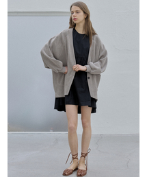 Dolman Overfit Long Cardigan - mocha