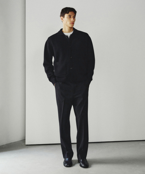 J'RIUM（ジェイリウム）の「Clues Merino Wool Collar Cardigan Black（ニット/セーター・メンズ・その他・MEDIUM/LARGE/X-LARGE）」の2枚目の写真