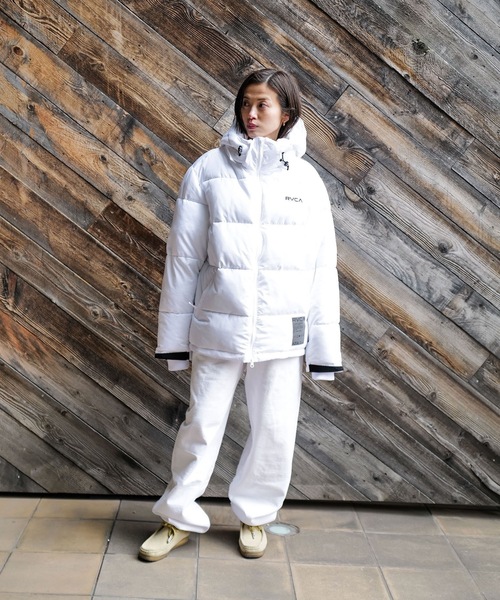 RVCA(ルーカ)の「RVCA メンズ RVCA×AZUL PUFFER JKT ジャケット 【2025年秋冬モデル】/ルーカアズールコラボパフジャケット(ブルゾン・メンズ・カモフラージュ/ブラック/ホワイト・MEDIUM/LARGE)」の7枚目の写真