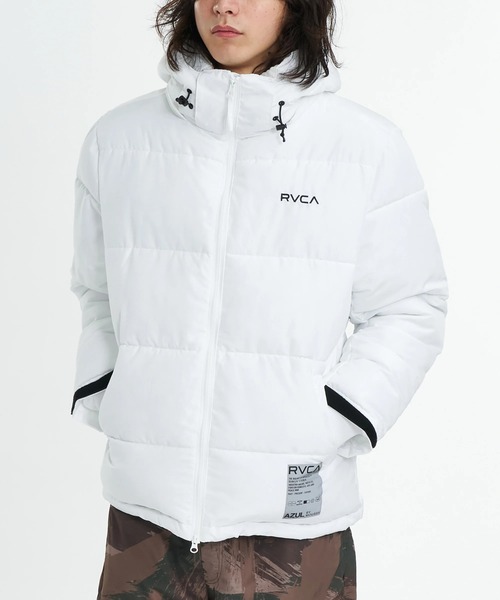 RVCA(ルーカ)の「RVCA メンズ RVCA×AZUL PUFFER JKT ジャケット 【2025年秋冬モデル】/ルーカアズールコラボパフジャケット(ブルゾン・メンズ・カモフラージュ/ブラック/ホワイト・MEDIUM/LARGE)」の4枚目の写真