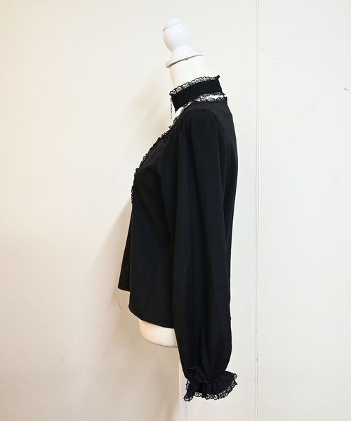 MA*RS（アメーバーマーズ）の「クロスチョーカー付きブラウス（シャツ/ブラウス・レディース・ブラック/ピンク/ホワイト・FREE）」の19枚目の写真