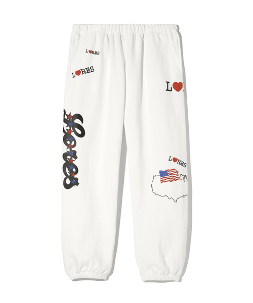 LORES(ロアス)の「America Sweatpants - Cream(スウェットパンツ・レディース・その他・M/L)」の1枚目の写真