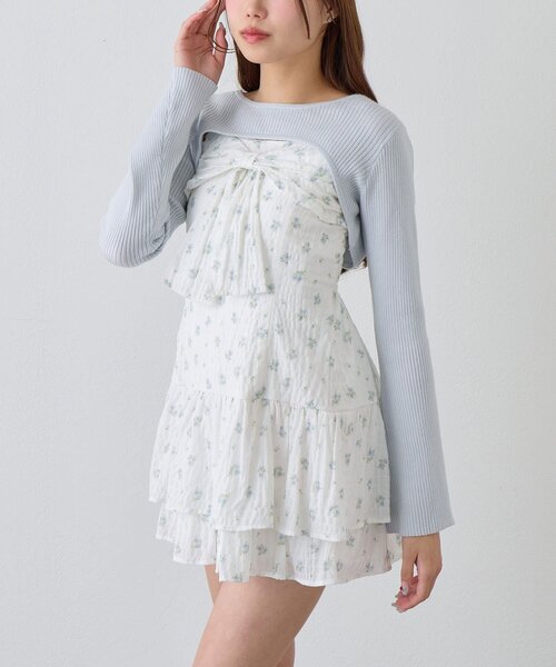 OLIVE des OLIVE(オリーブデオリーブ)の「セットキャミワンピ(ワンピース・レディース・サックスブルー/ブラック/アイボリー・FREE)」の20枚目の写真