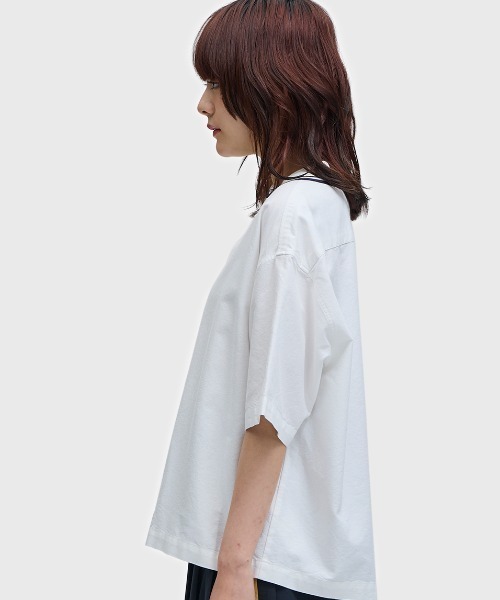 FRED PERRY（フレッドペリー）の「Tipped Placket Detail Shirt／ティップラインプラケットシャツ（シャツ/ブラウス・レディース・ホワイト/ネイビー・10）」の6枚目の写真