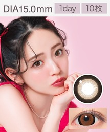 Fabulous（ファビュラス）の「Fabulous 1day NO.3ブラウン （10枚入り）（コンタクトレンズ・カラコン）」