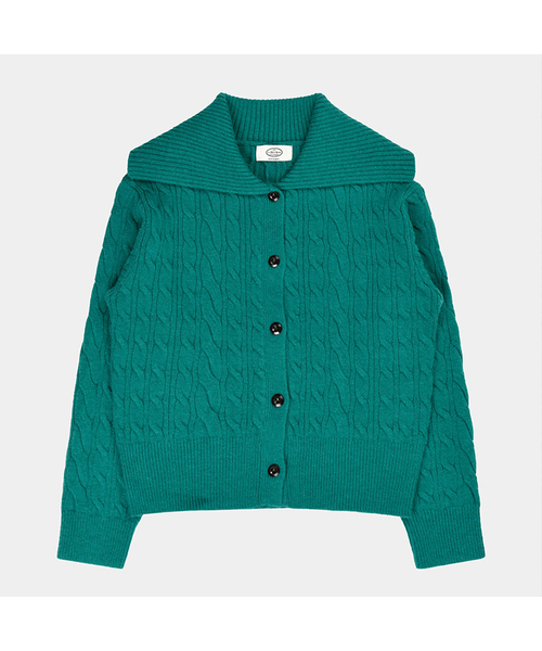 PIGMENT(ピグメント)の「ホリデーコットンカーディガン (ZYCD251013)(カーディガン/ボレロ・レディース・チャコール/グリーン/レッド/ネイビー・FREE)」の2枚目の写真