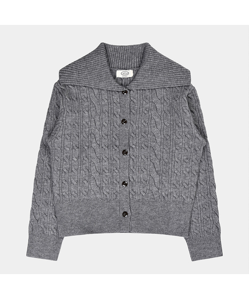 PIGMENT(ピグメント)の「ホリデーコットンカーディガン (ZYCD251013)(カーディガン/ボレロ・レディース・チャコール/グリーン/レッド/ネイビー・FREE)」の1枚目の写真