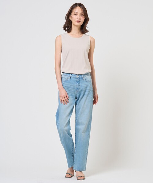 J.PRESS Ladies(J.プレス レディス)の「針抜きフライス ノースリーブ カットソー(Tシャツ/カットソー・レディース・ホワイト系/ライトグレー系/ブラック系・SMALL)」の16枚目の写真