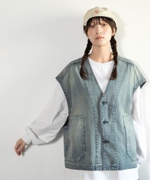 URCH RNA（アーチ アールエヌエー）の「V0170 フレンチワークシャツベスト（ベスト）」
