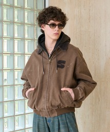 soerte(�\�G���e)��Heritage Duck Work Jacket with Corduroy Collar / �w���e�[�W�_�b�N���[�N�W���P�b�g(�u���]��)