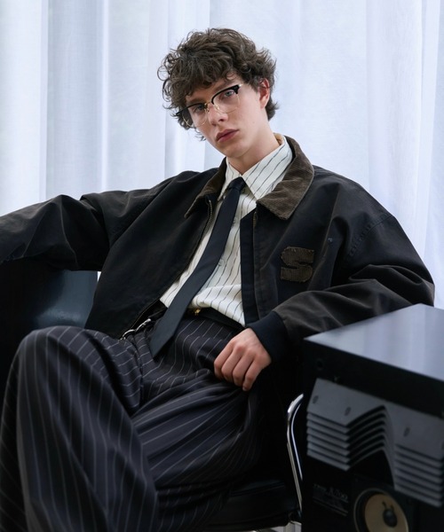 soerte（ソエルテ）の「Heritage Duck Work Jacket with Corduroy Collar / ヘリテージダックワークジャケット（ブルゾン・メンズ・ブラック/ブラウン・1/2/3）」の16枚目の写真