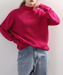 BRODIAEA ウール混シンプルハイネックニット 日本製