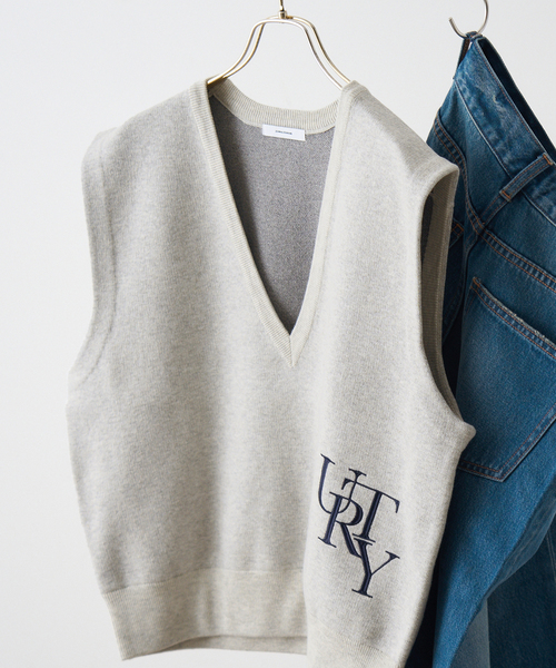 JOURNAL STANDARD（ジャーナルスタンダード）の「《追加2》ダブルニット ベスト（ベスト・レディース・ライトグレー/ネイビー・FREE）」の10枚目の写真