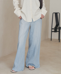 plage | Healthy denim / ヘルシーデニム 別注 WIDE デニムパンツ(ブルー)(デニムパンツ)