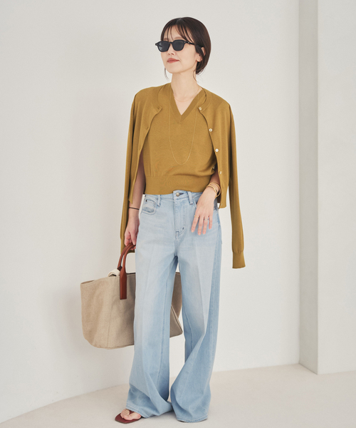 plage（プラージュ）の「Healthy denim / ヘルシーデニム 別注 WIDE デニムパンツ(ブルー)（デニムパンツ・レディース・ブルー系その他・25/24/23）」の17枚目の写真