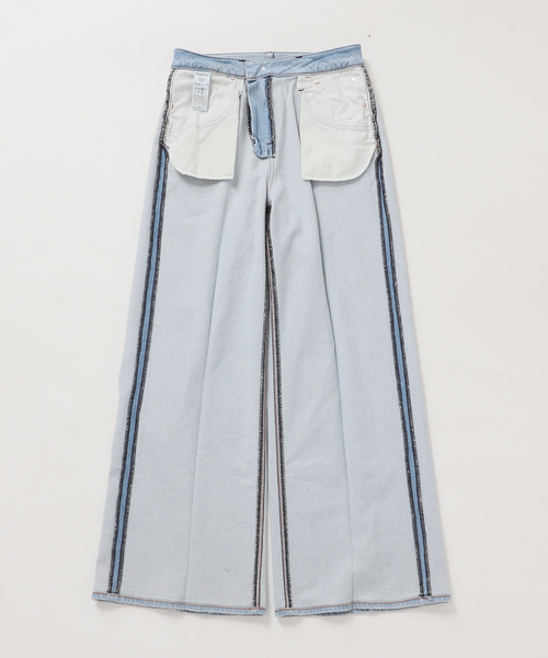 plage（プラージュ）の「Healthy denim / ヘルシーデニム 別注 WIDE デニムパンツ(ブルー)（デニムパンツ・レディース・ブルー系その他・25/24/23）」の14枚目の写真