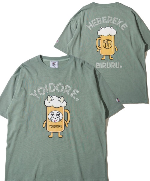 ADPOSION（アドポーション）の「【YOIDORE】ビルル君Tシャツ / グラフィックプリント クルーネックTシャツ（Tシャツ/カットソー・メンズ・ブラック/ライトグリーン/ホワイト・X-LARGE/LARGE/MEDIUM）」の3枚目の写真