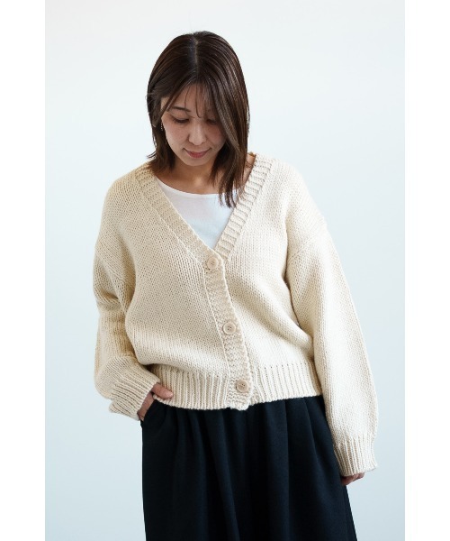 HEART MARKET(ハートマーケット)の「ロービングニットVネックカーデ(カーディガン/ボレロ・レディース・ピンク/グリーン/ホワイト・FREE)」の7枚目の写真