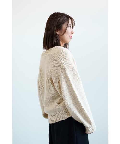 HEART MARKET(ハートマーケット)の「ロービングニットVネックカーデ(カーディガン/ボレロ・レディース・ピンク/グリーン/ホワイト・FREE)」の8枚目の写真