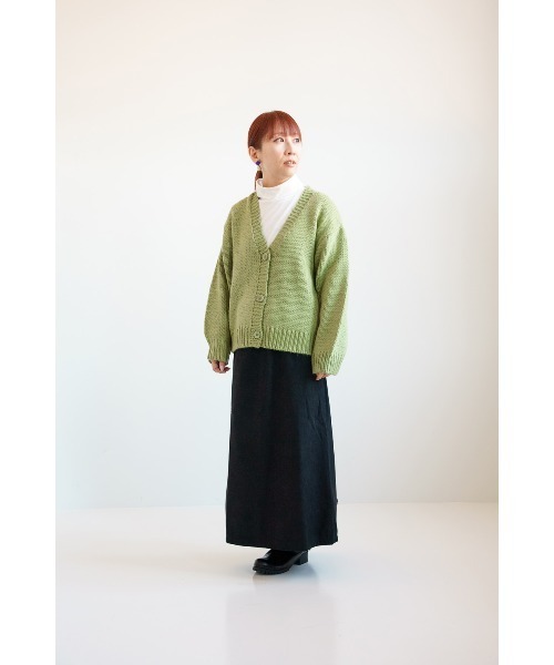 HEART MARKET(ハートマーケット)の「ロービングニットVネックカーデ(カーディガン/ボレロ・レディース・ピンク/グリーン/ホワイト・FREE)」の10枚目の写真