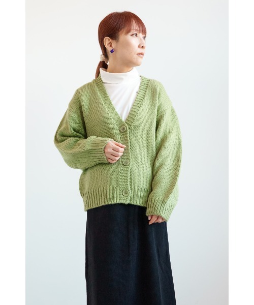HEART MARKET(ハートマーケット)の「ロービングニットVネックカーデ(カーディガン/ボレロ・レディース・ピンク/グリーン/ホワイト・FREE)」の13枚目の写真