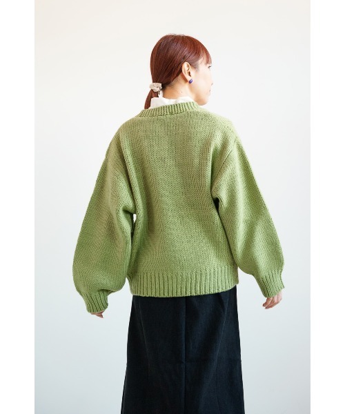 HEART MARKET(ハートマーケット)の「ロービングニットVネックカーデ(カーディガン/ボレロ・レディース・ピンク/グリーン/ホワイト・FREE)」の14枚目の写真