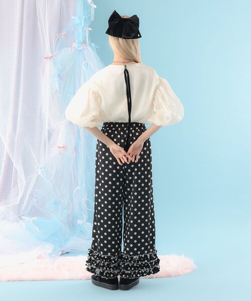 CAROLINA GLASER（カロリナ グレイサー）の「オーガンジー バルーンスリーブ プルオーバー ブラウス（シャツ/ブラウス・レディース・ホワイト系その他5/グレー・ONE SIZE）」の19枚目の写真