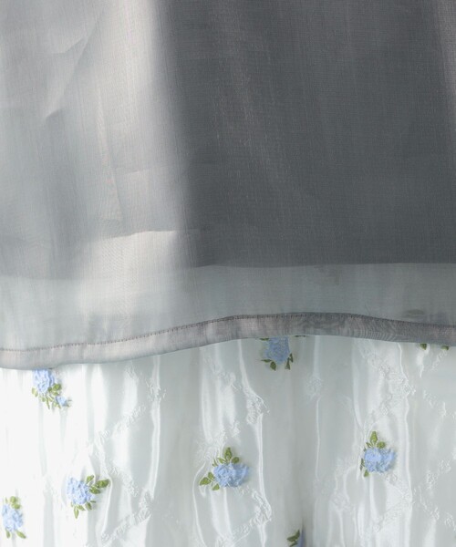 CAROLINA GLASER（カロリナ グレイサー）の「オーガンジー バルーンスリーブ プルオーバー ブラウス（シャツ/ブラウス・レディース・ホワイト系その他5/グレー・ONE SIZE）」の12枚目の写真