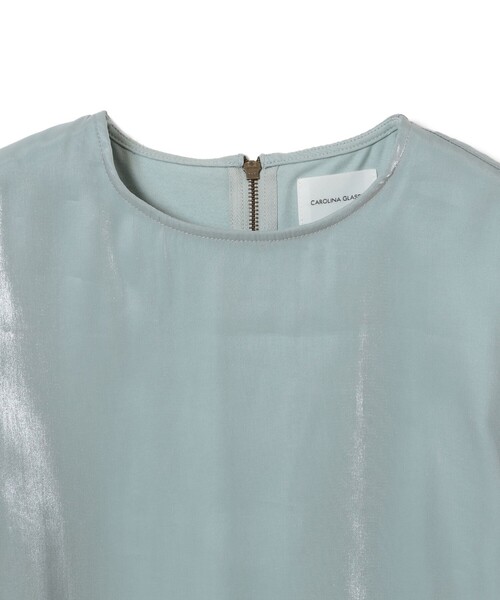 CAROLINA GLASER(カロリナ グレイサー)の「オーガンジー バルーンスリーブ プルオーバー ブラウス(シャツ/ブラウス・レディース・グレー/ホワイト系その他5/ブルー系その他・ONE SIZE)」の9枚目の写真