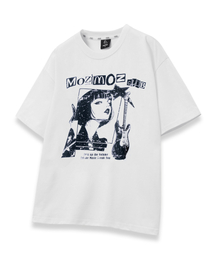 MOZMOZ（モズモズ）の「コミックガール オーバーサイズ 半袖Tシャツ ホワイト（Tシャツ/カットソー）」