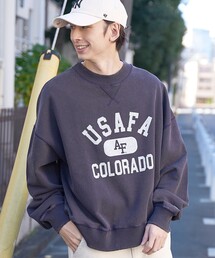 DISCUS（ディスカス）別注 カレッジプリントスウェット