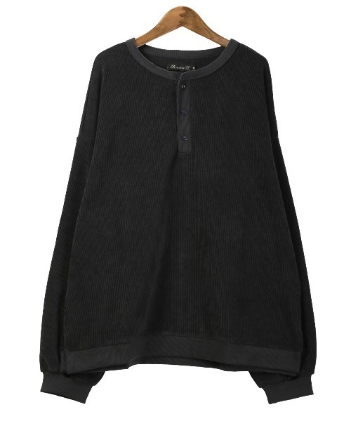revertical(リバーティカル)の「revertical(リバーティカル)コーデュロイヘンリーネックロンT(Tシャツ/カットソー・メンズ・グレイッシュベージュ/ワイン/チャコール/ネイビー・L/M)」の16枚目の写真