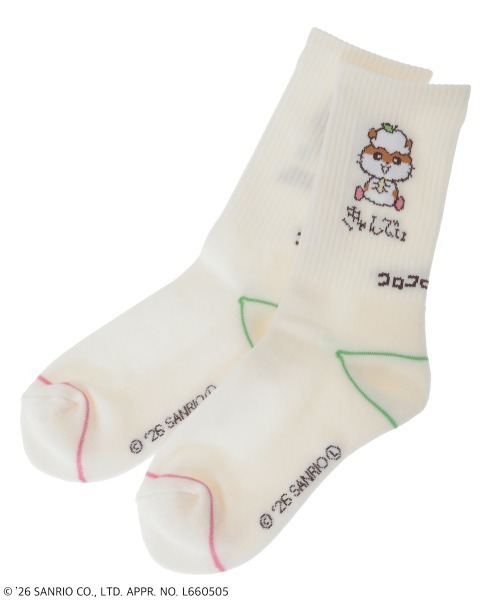 Candy Stripper(キャンディストリッパー)の「【COROCOROKURIRIN】RIB SOCKS(ソックス/靴下・レディース・ブラック/オフホワイト/イエロー・FREE)」の7枚目の写真