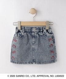 sanrio（サンリオ）の「【サンリオキャラクターズ】ハローキティ刺繍デニムスカート（デニムスカート）」