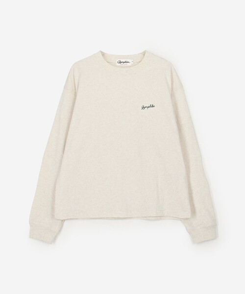 GYMPHLEX(ジムフレックス)の「Gymphlex | コットンジャージー クルーネック長袖Tシャツ WOMEN(Tシャツ/カットソー・レディース・ライトグリーン/ホワイト系その他/ダークネイビー・12)」の4枚目の写真