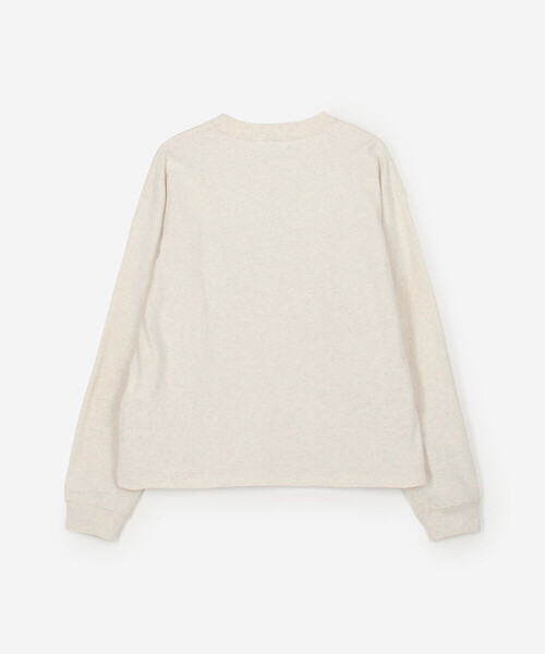 GYMPHLEX(ジムフレックス)の「Gymphlex | コットンジャージー クルーネック長袖Tシャツ WOMEN(Tシャツ/カットソー・レディース・ライトグリーン/ホワイト系その他/ダークネイビー・12)」の5枚目の写真