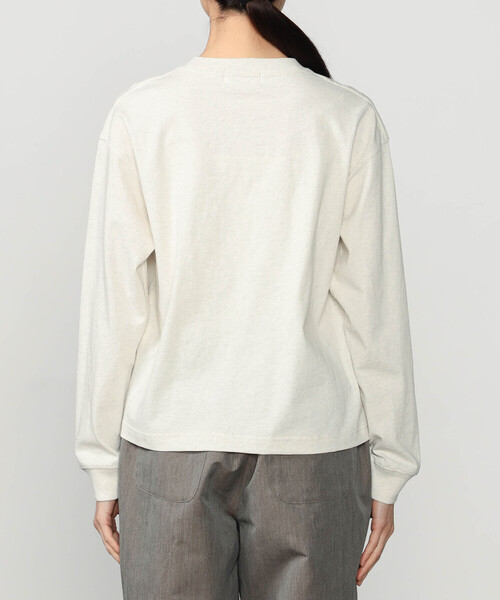 GYMPHLEX(ジムフレックス)の「Gymphlex | コットンジャージー クルーネック長袖Tシャツ WOMEN(Tシャツ/カットソー・レディース・ライトグリーン/ホワイト系その他/ダークネイビー・12)」の14枚目の写真