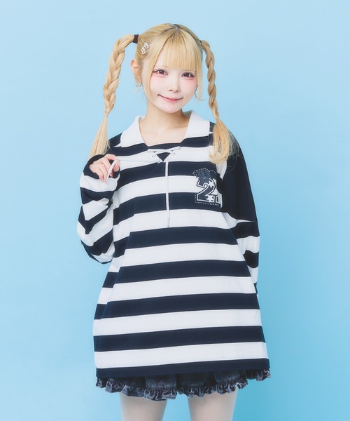 セール】しましまBIGラガーシャツ（Tシャツ/カットソー）｜Hauls