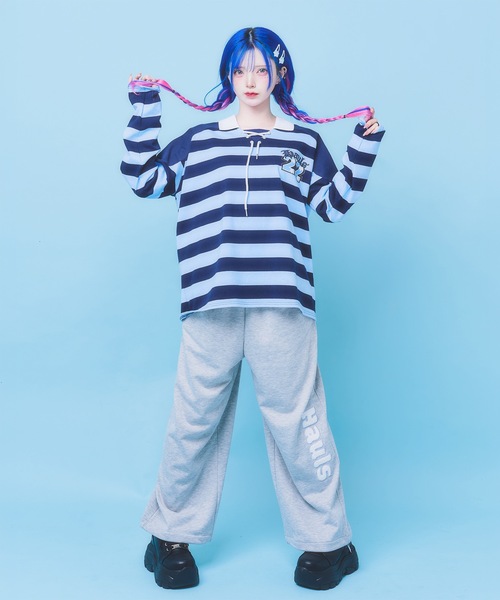 しましまBIGラガーシャツ（Tシャツ/カットソー）｜Hauls（ハウルズ）の